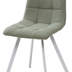 Стул CHILLI SQUARE UF860-11B мятный, ткань/ белый каркас М-City в Новоуральске - novouralsk.mebel24.online | фото
