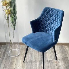 Стул HERMAN 360 град. СИНИЙ #29, велюр / черный каркас М-City в Новоуральске - novouralsk.mebel24.online | фото