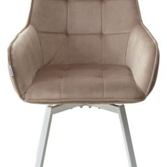Стул MAVERICK 360 град. поворот. BLUVEL-40 BEIGE/ белый каркас, М-City в Новоуральске - novouralsk.mebel24.online | фото 7