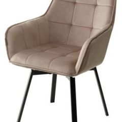 Стул MAVERICK 360 град. поворот. BLUVEL-40 BEIGE/ черный каркас, М-City в Новоуральске - novouralsk.mebel24.online | фото