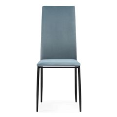 Стул на металлокаркасе Tod light blue / black в Новоуральске - novouralsk.mebel24.online | фото