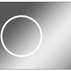 Зеркало Eclipse 90 black с подсветкой Sansa (SE1031Z) в Новоуральске - novouralsk.mebel24.online | фото 1