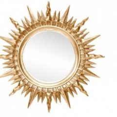 Зеркало круглое золото (1810(1) в Новоуральске - novouralsk.mebel24.online | фото