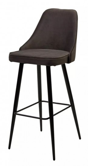Барный стул NEPAL-BAR ГРАФИТ #14, велюр/ черный каркас (H=78cm) М-City в Новоуральске - novouralsk.mebel24.online | фото 1