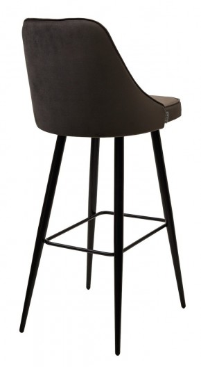 Барный стул NEPAL-BAR ГРАФИТ #14, велюр/ черный каркас (H=78cm) М-City в Новоуральске - novouralsk.mebel24.online | фото 2