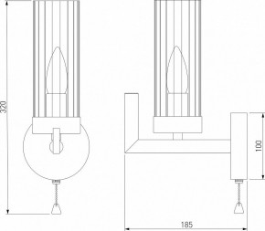 Бра Eurosvet Arganie 60133/1 латунь в Новоуральске - novouralsk.mebel24.online | фото 3