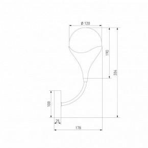 Бра Eurosvet Calyx 60169/1 никель в Новоуральске - novouralsk.mebel24.online | фото 4