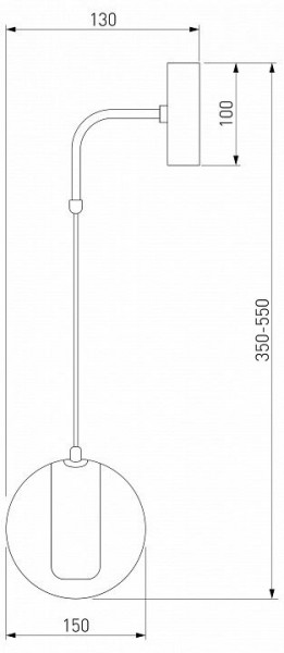 Бра Eurosvet Cobble 50258 LED дымчатый в Новоуральске - novouralsk.mebel24.online | фото 2