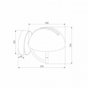 Бра Eurosvet Emisfero 50083/1 LED золото в Новоуральске - novouralsk.mebel24.online | фото 3