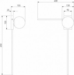 Бра Eurosvet Fredo 40034/1 латунь в Новоуральске - novouralsk.mebel24.online | фото 4