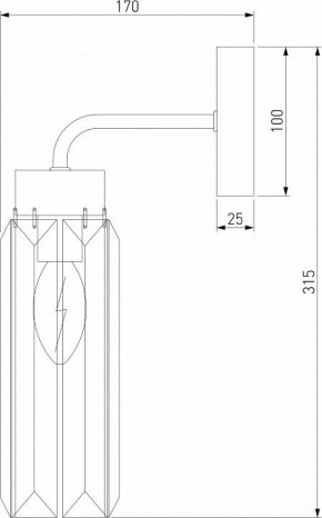 Бра Eurosvet Gilian 60163/1 никель в Новоуральске - novouralsk.mebel24.online | фото 3