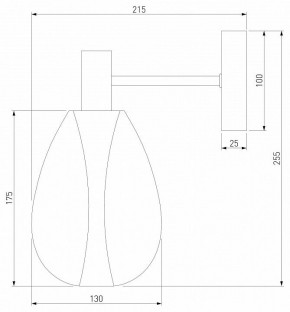 Бра Eurosvet Magma 60175/1 латунь в Новоуральске - novouralsk.mebel24.online | фото 3