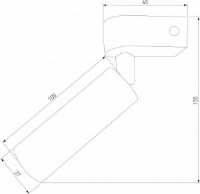 Бра Eurosvet Pitch 20143/1 LED черный в Новоуральске - novouralsk.mebel24.online | фото 2