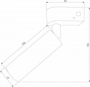 Бра Eurosvet Pitch 20143/1 LED латунь в Новоуральске - novouralsk.mebel24.online | фото