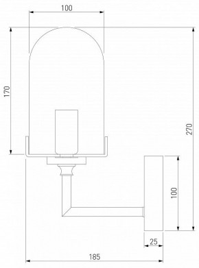 Бра Eurosvet Pluto 60156/1 хром в Новоуральске - novouralsk.mebel24.online | фото 2