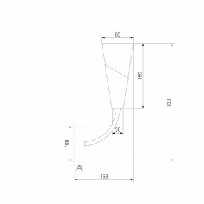 Бра Eurosvet Rhyton 60167/1 латунь в Новоуральске - novouralsk.mebel24.online | фото 5