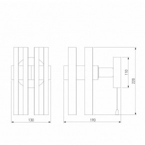 Бра Eurosvet Spada 70116/1 черный в Новоуральске - novouralsk.mebel24.online | фото 4