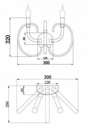 Бра Maytoni Atlanta MOD051WL-02TR в Новоуральске - novouralsk.mebel24.online | фото 3