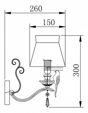 Бра Maytoni Bird ARM013-01-W в Новоуральске - novouralsk.mebel24.online | фото 2