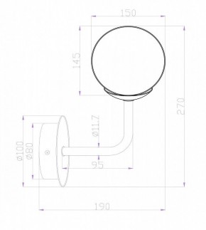 Бра Maytoni Erich MOD221-WL-01-N в Новоуральске - novouralsk.mebel24.online | фото 3