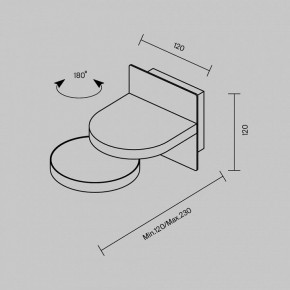 Бра Maytoni Flap MOD354WL-L12B3K в Новоуральске - novouralsk.mebel24.online | фото 5