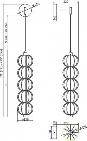 Бра Maytoni Golden Cage MOD216WL-L10G3K в Новоуральске - novouralsk.mebel24.online | фото 2