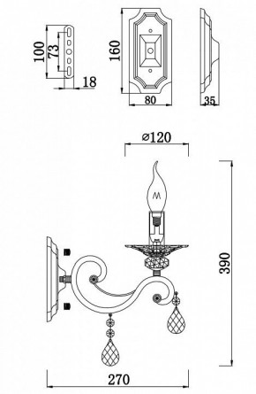 Бра Maytoni Grace RC247-WL-01-R в Новоуральске - novouralsk.mebel24.online | фото 2