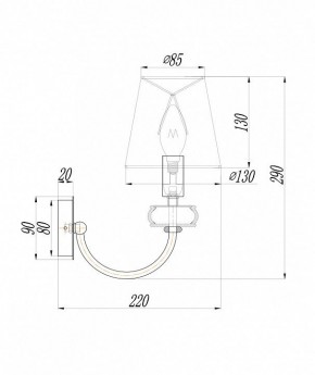 Бра Maytoni Roma ARM006WL-01G в Новоуральске - novouralsk.mebel24.online | фото 3