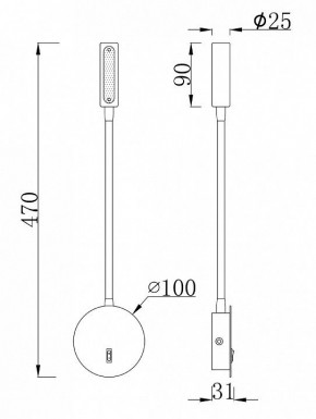 Бра Maytoni Stem C035WL-L3B3K в Новоуральске - novouralsk.mebel24.online | фото 7