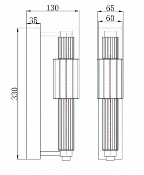 Бра Maytoni Verticale MOD308WL-L9GR3K в Новоуральске - novouralsk.mebel24.online | фото 3