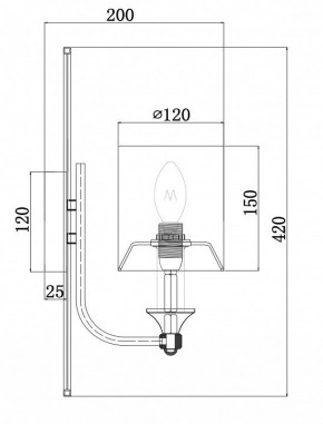 Бра Maytoni Vittoria H005WL-01BG в Новоуральске - novouralsk.mebel24.online | фото 3