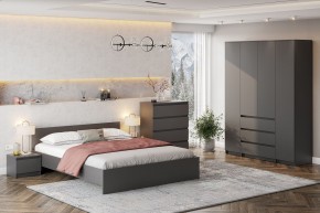 ДЕНВЕР Кровать 1600 (Графит серый) в Новоуральске - novouralsk.mebel24.online | фото 4