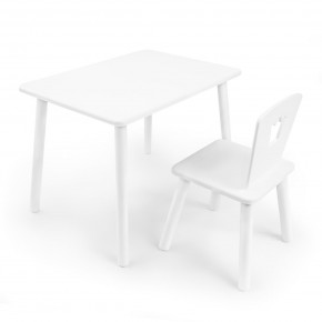 Детский комплект стол и стул «Корона» Rolti Baby (белый/белый, массив березы/мдф) в Новоуральске - novouralsk.mebel24.online | фото