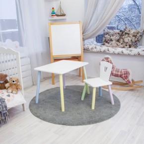 Детский комплект стол и стул «Корона» Rolti Baby (белый/цветной, массив березы/мдф) в Новоуральске - novouralsk.mebel24.online | фото 2