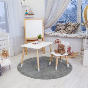 Детский комплект стол и стул «Мишка» Rolti Baby (белый/береза, массив березы/мдф) в Новоуральске - novouralsk.mebel24.online | фото 6