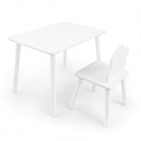 Детский комплект стол и стул «Облачко» Rolti Baby (белый/белый, массив березы/мдф) в Новоуральске - novouralsk.mebel24.online | фото