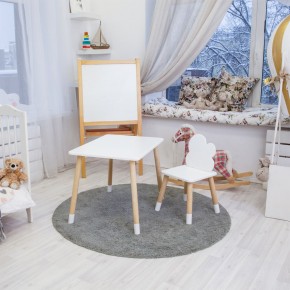 Детский комплект стол и стул «Облачко» Rolti Baby (белый/береза, массив березы/мдф) в Новоуральске - novouralsk.mebel24.online | фото 4