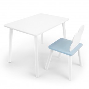 Детский комплект стол и стул «Облачко» Rolti Baby (белый/голубой, массив березы/мдф) в Новоуральске - novouralsk.mebel24.online | фото 1