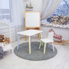 Детский комплект стол и стул «Облачко» Rolti Baby (белый/цветной, массив березы/мдф) в Новоуральске - novouralsk.mebel24.online | фото 2