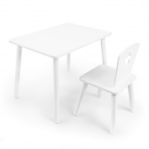 Детский комплект стол и стул «Звезда» Rolti Baby (белый/белый, массив березы/мдф) в Новоуральске - novouralsk.mebel24.online | фото 1