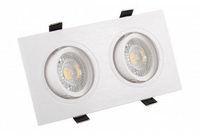 DK3022-WH Встраиваемый светильник, IP 20, 10 Вт, GU5.3, LED, белый, пластик в Новоуральске - novouralsk.mebel24.online | фото 1