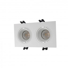 DK3072-WH Встраиваемый светильник, IP 20, 10 Вт, GU5.3, LED, белый/белый, пластик в Новоуральске - novouralsk.mebel24.online | фото 1