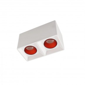DK3085-WH+RD Светильник накладной IP 20, 10 Вт, GU5.3, LED, белый/красный, пластик в Новоуральске - novouralsk.mebel24.online | фото 1