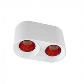 DK3096-WH+RD Светильник накладной IP 20, 10 Вт, GU5.3, LED, белый/красный, пластик в Новоуральске - novouralsk.mebel24.online | фото 1