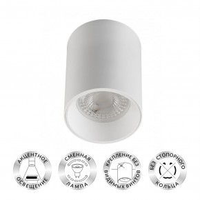 DK3110-WH Светильник накладной IP 20, 10 Вт, GU5.3, LED, белый, пластик в Новоуральске - novouralsk.mebel24.online | фото 1