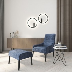 DK5035-BK Бра ROUND со светодиодом, IP20, 24W, 3000/4000/6500K, черный, алюминий в Новоуральске - novouralsk.mebel24.online | фото 8