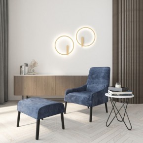 DK5035-SG Бра ROUND со светодиодом, IP20, 24W, 3000/4000/6500K, матовое золото, алюминий в Новоуральске - novouralsk.mebel24.online | фото