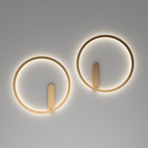 DK5035-SG Бра ROUND со светодиодом, IP20, 24W, 3000/4000/6500K, матовое золото, алюминий в Новоуральске - novouralsk.mebel24.online | фото 7