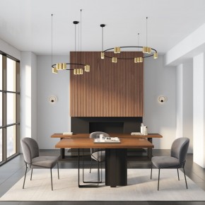 DK5060-BK+SG Бра ORBIT, IP20, 3000К, LED, 10 Вт, черный + сатинированное золото, алюминий в Новоуральске - novouralsk.mebel24.online | фото 6