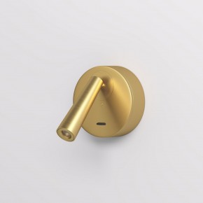 DK5072-SB Бра SHINE WALL со светодиодом, D104*H68, IP20, 3000К, 3W, RA?90, сатинированная латунь, алюминий в Новоуральске - novouralsk.mebel24.online | фото 2
